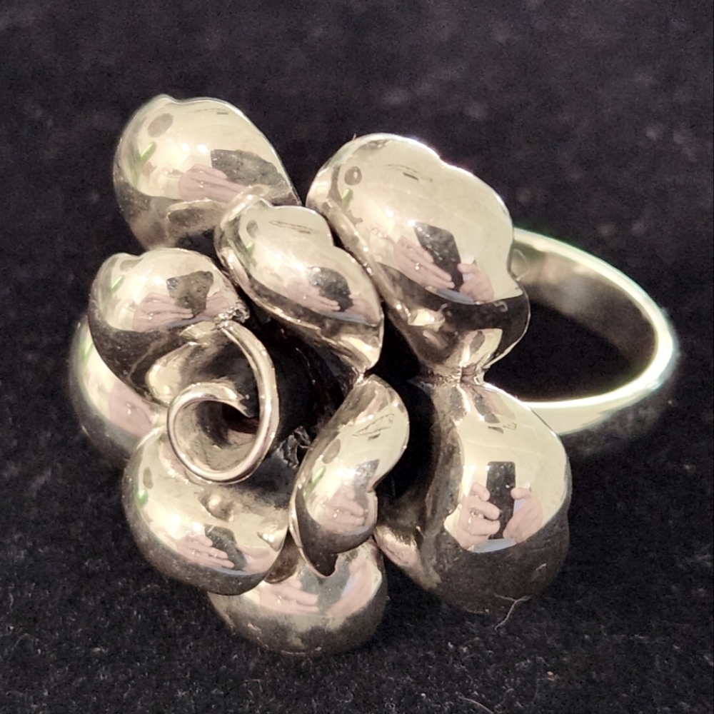Bundle Sale! 4 Rings For The Price Of One! Silver Collection! Size 12 - Picture 4 of 9